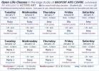 Active Art timetable of models and poses - click here to see an enlargement